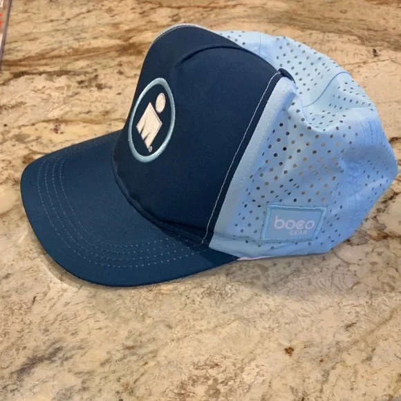 Official Ironman teal Blue and Light Blue Running Cap!! Never worn!! - Picture 1 of 5